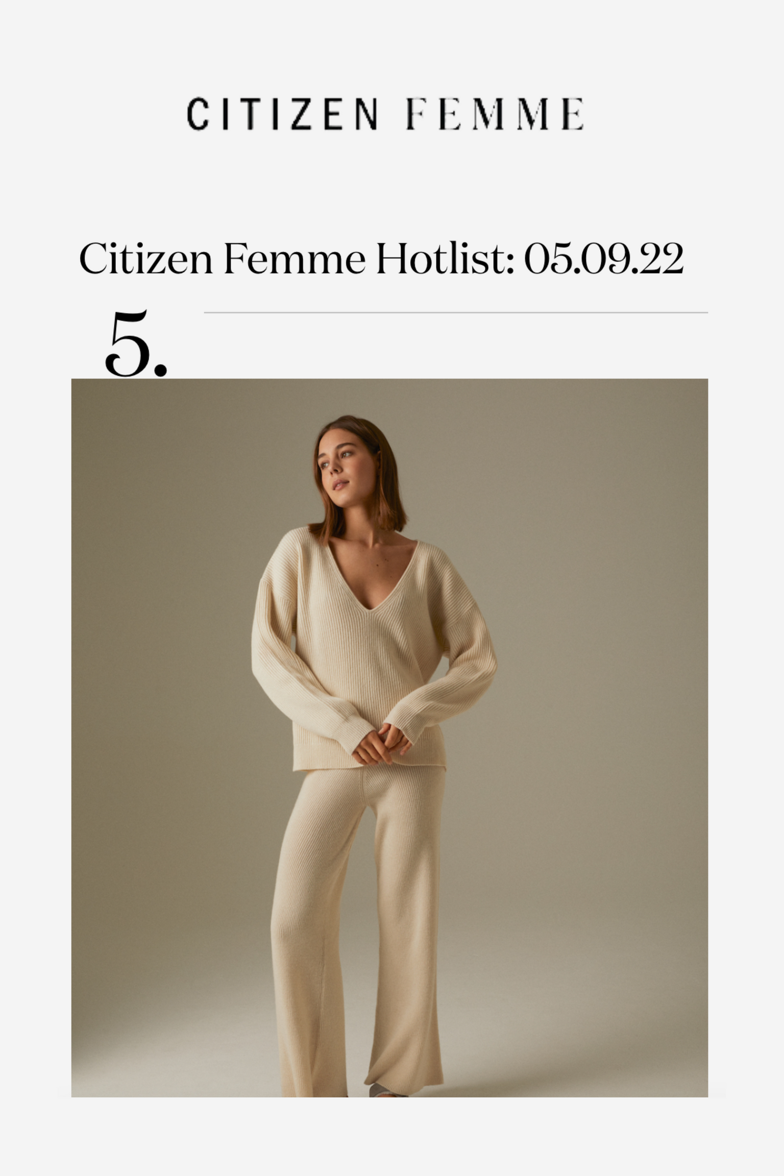 CITIZEN FEMME | HOTLIST: 05.09.22