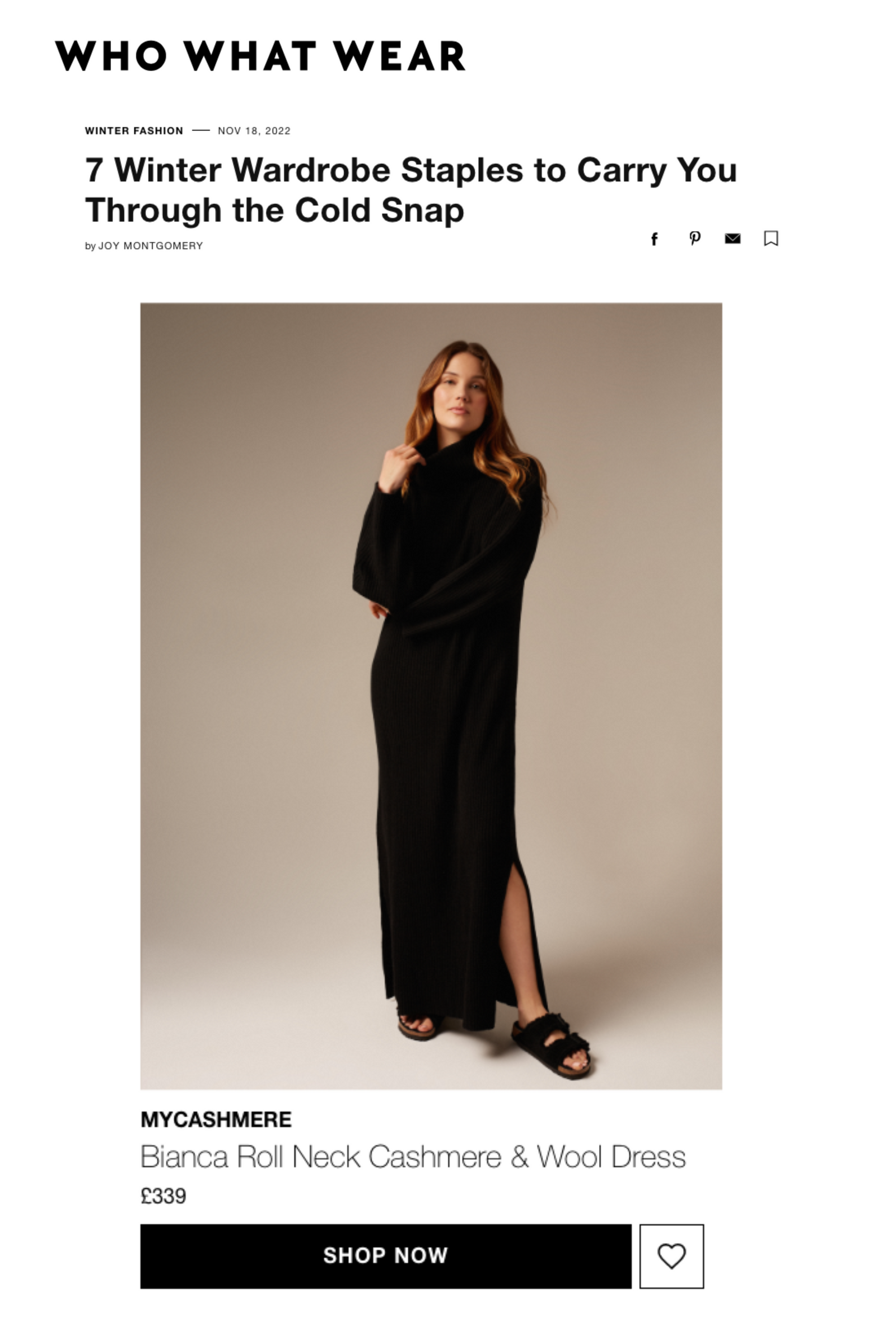 WHO WHAT WEAR | 7 WINTER WARDROBE STAPLES FOR THE COLD SNAP